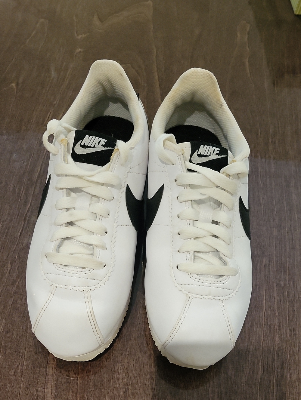 Nike Classic Cortez Leather White Black Sneakers